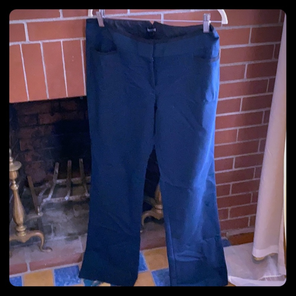 Dark teal express columnist trouser boot cut